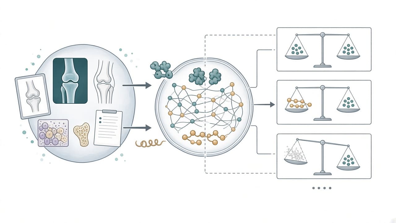 AI-generated editorial illustration: Do Large Language Models Use the Clinical Vignette? A Question Ablation Study on the Orthopaedic In-Training Examination