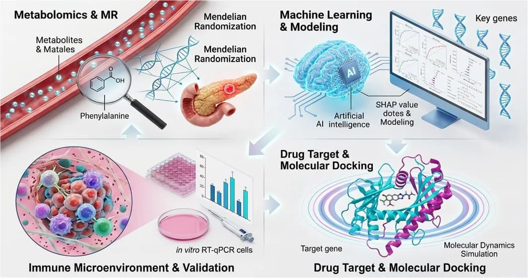 Source-provided article image: Unveiling the Diagnostic Value and Potential Therapeutic Targets of Phenylalanine Metabolism in Pancreatic Cancer via Integrated Multi-Omics and Machine Learning.