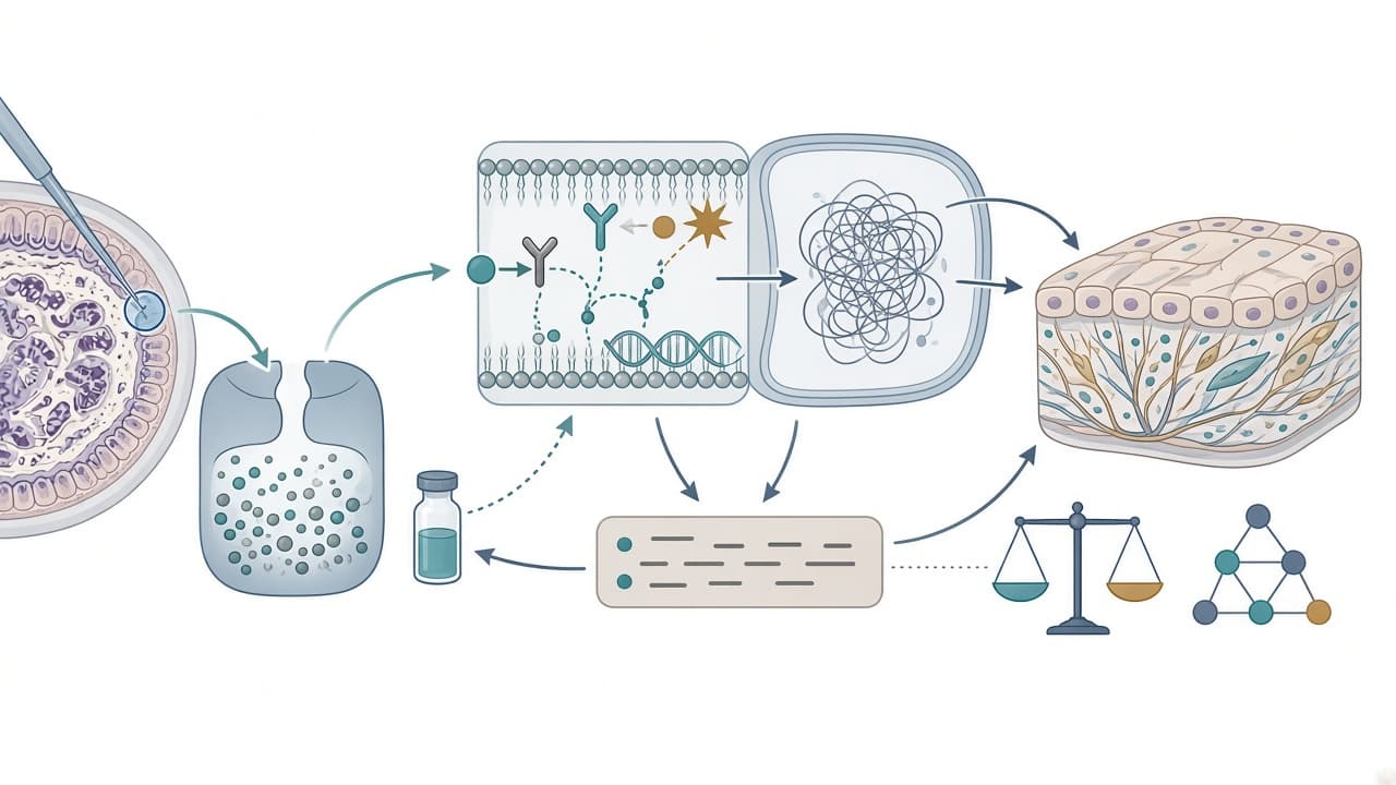 AI-generated editorial illustration: Large Language Models for Clinical Note Simplification: A Systematic Review and Experimental Evaluation of Medical Text Readability.