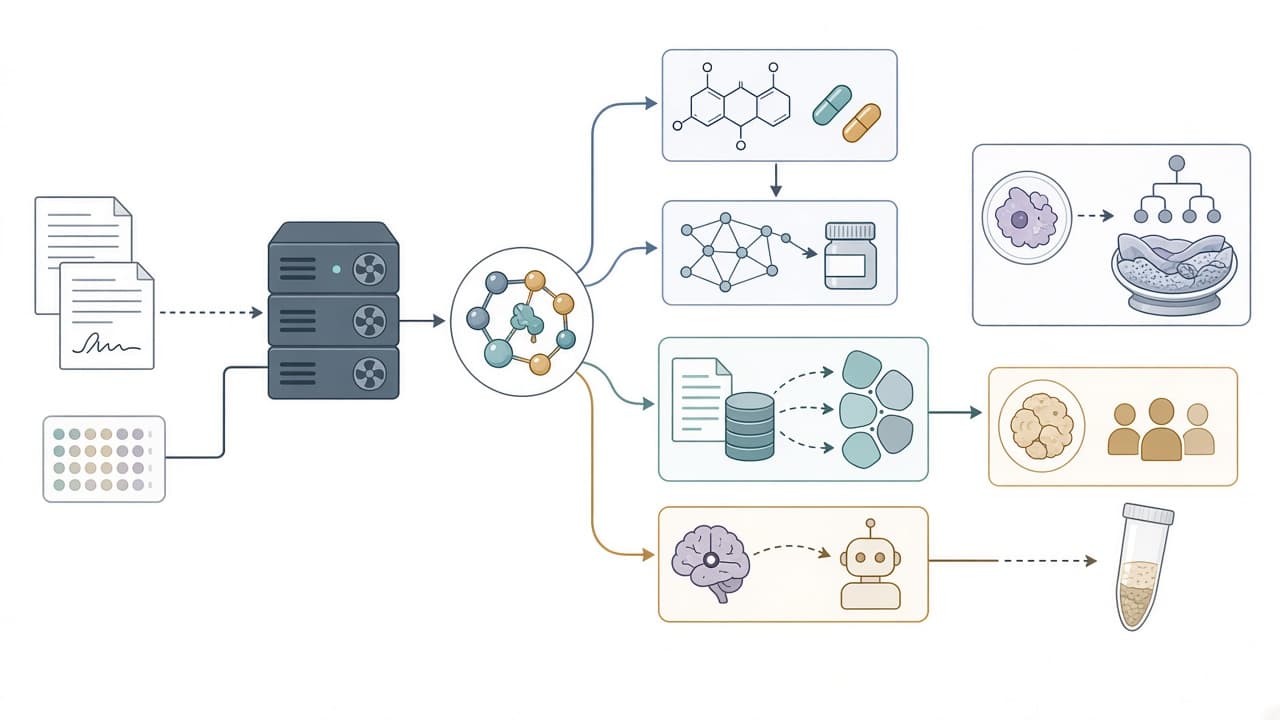 AI-generated editorial illustration: Clinical Code Mapping with LLM Tool Use: A Pilot for Automated Data Extraction of Medication and Diagnosis Information from Unstructured Clinical Notes.