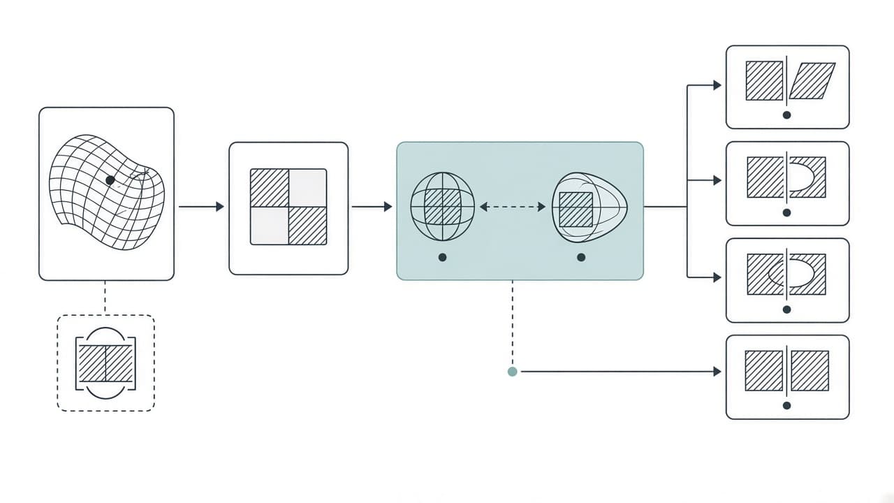 AI-generated editorial illustration: Closing the duality gap of the generalized trace ratio problem