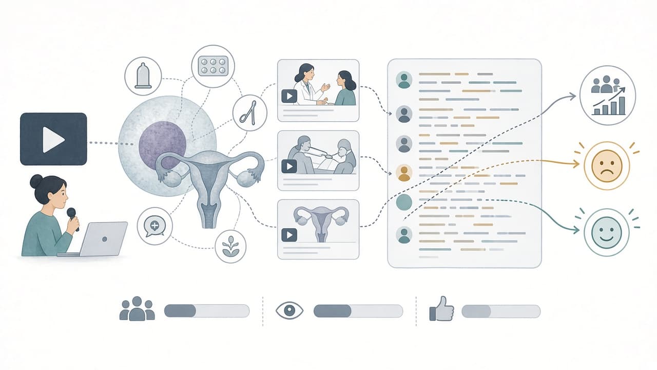 AI-generated editorial illustration: Adolescent engagement and sentiment toward reproductive-health videos on Chinese social media: a cross-sectional content analysis