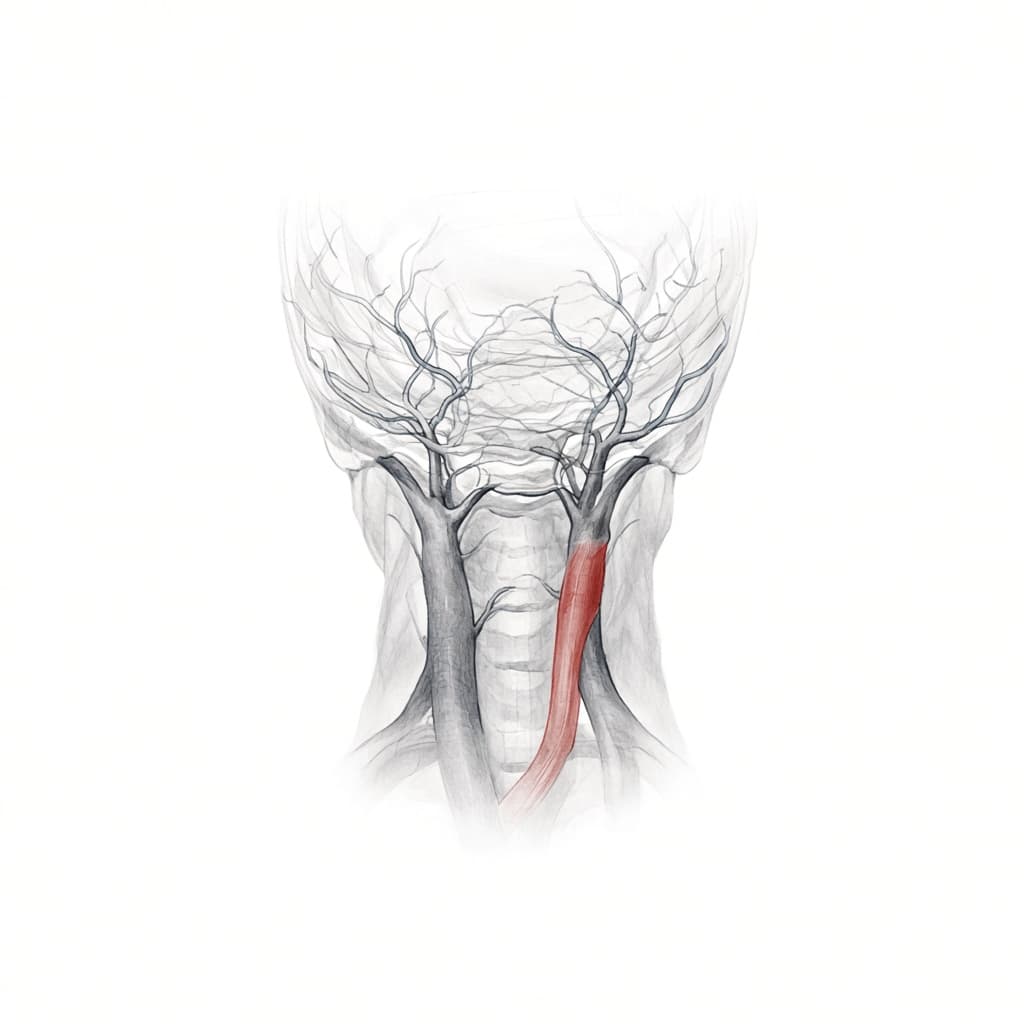 AI-generated editorial illustration: Highly Accelerating Joint Intracranial and Carotid Vessel Wall Imaging Using ESPIRiT-Driven Diffusion Model Reconstruction.