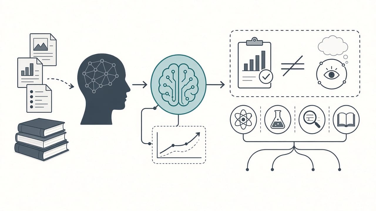 AI-generated editorial illustration: How to stay smart in the age of AI: the science of critical thinking