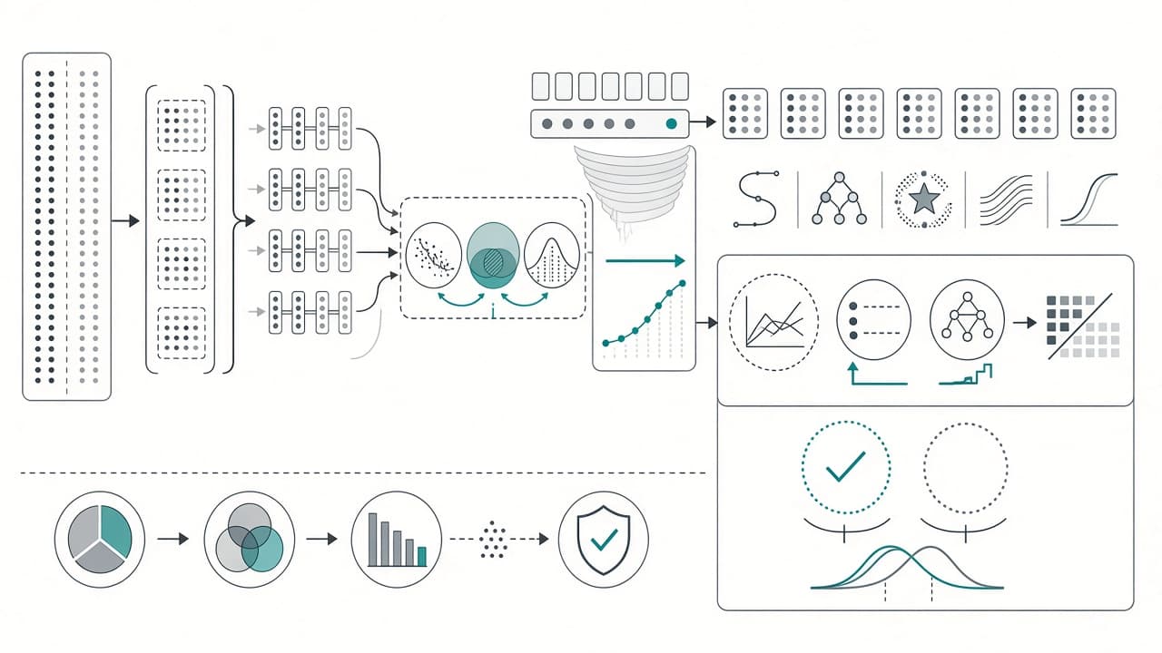 AI-generated editorial illustration: A Novel Information-Theoretic Measure for Feature Selection in High-Dimensional Data