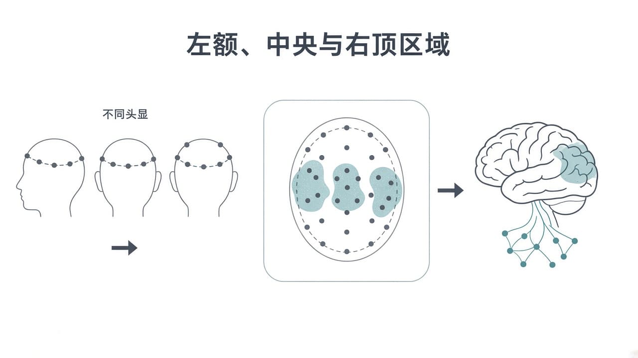 AI-generated editorial illustration: Uncovering EEG Patterns Consistently Associated with Cybersickness Discomfort Using Deep Learning Interpretability Maps